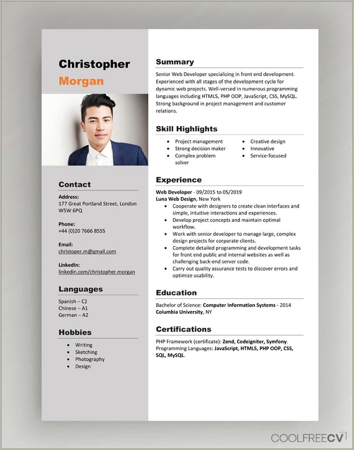Resume Examples Of First Job - Resume Example Gallery