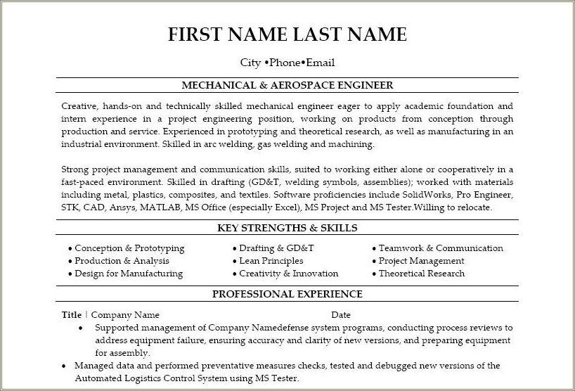 Resume Experience In Drafting Gas Lines