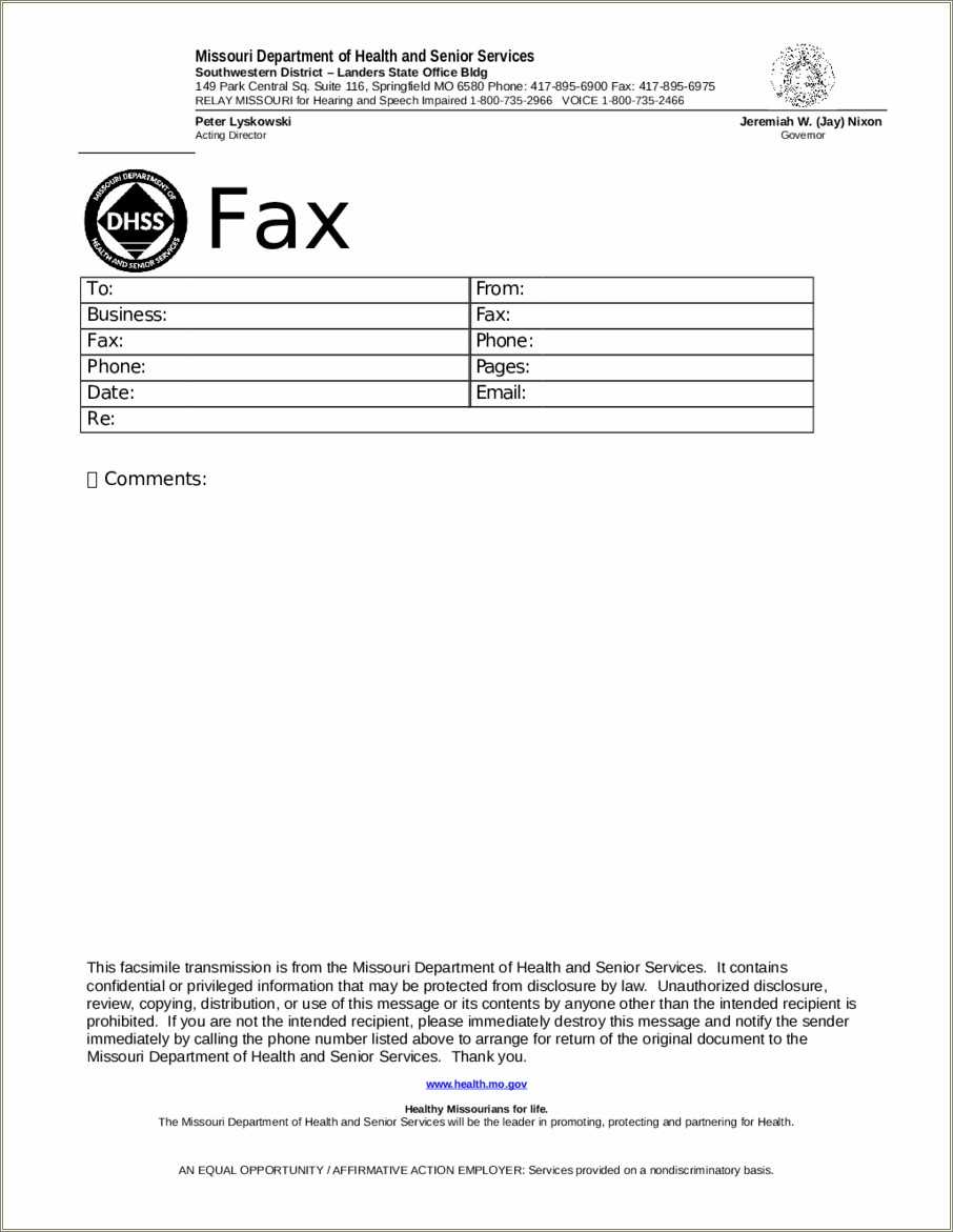 fax cover letter for resume