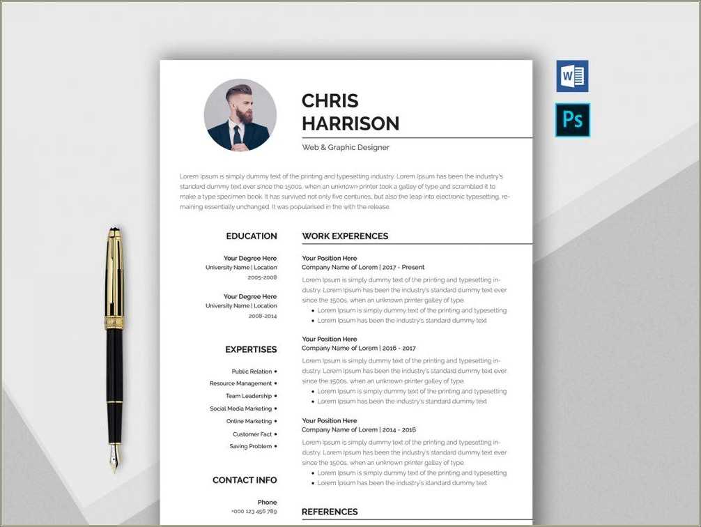 Best Free Resume Templates Ms Word Resume Example Gallery