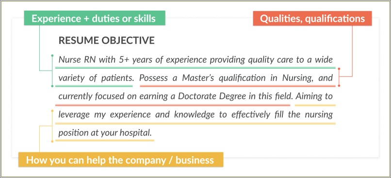 Resume Objective No Specific Job