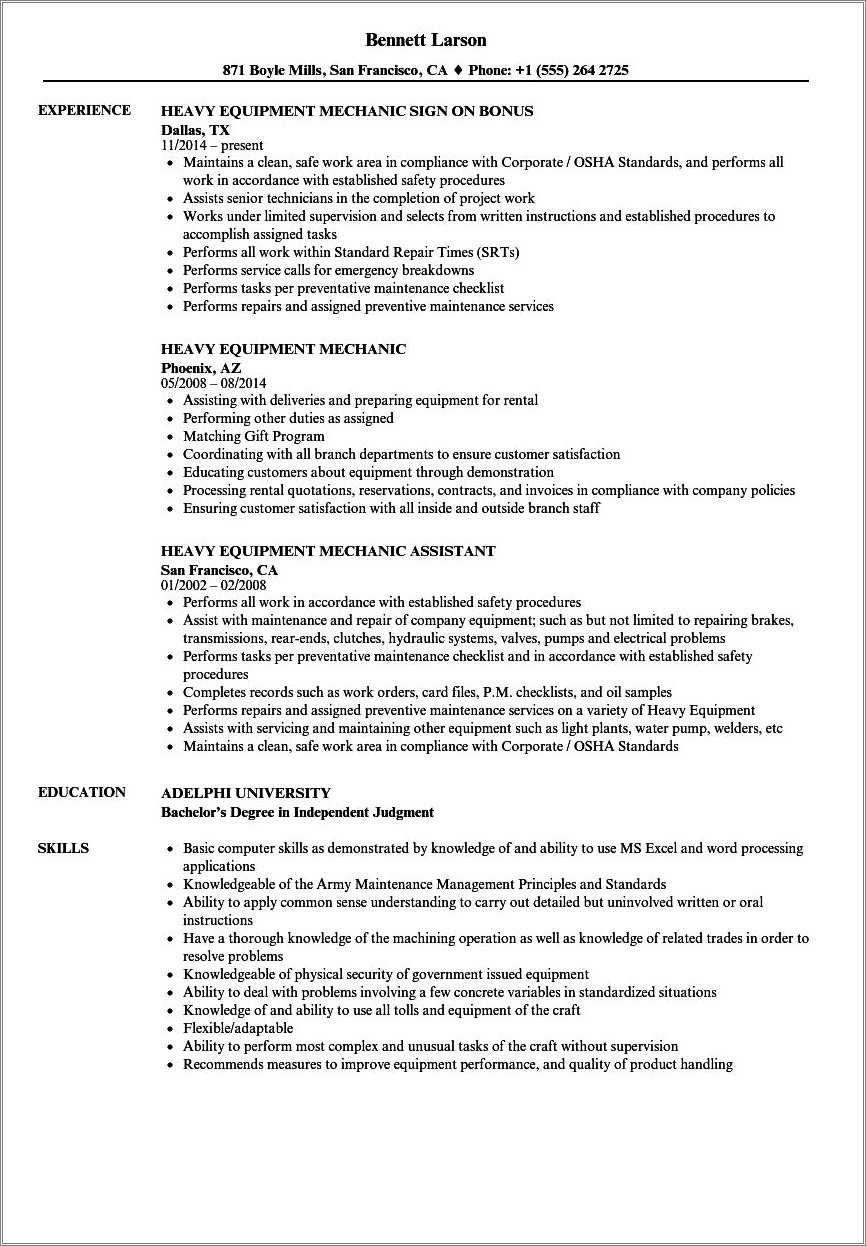 resume-objectives-of-mechanic-assistant-resume-example-gallery