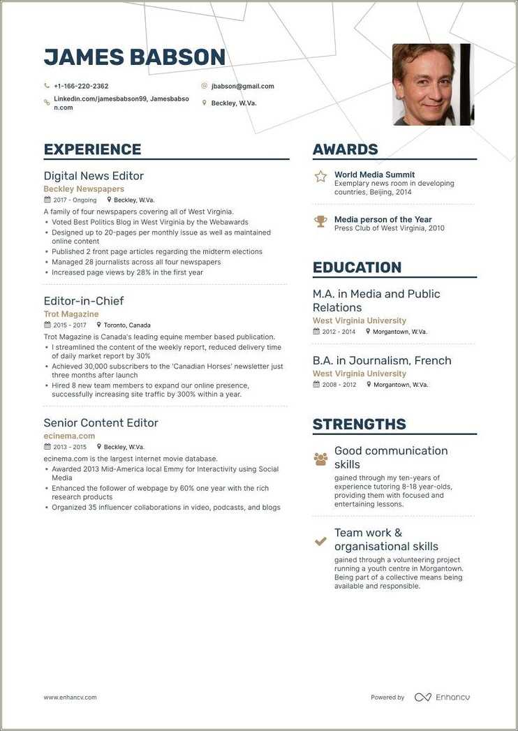 Resume Sample 2019 Copy Editor