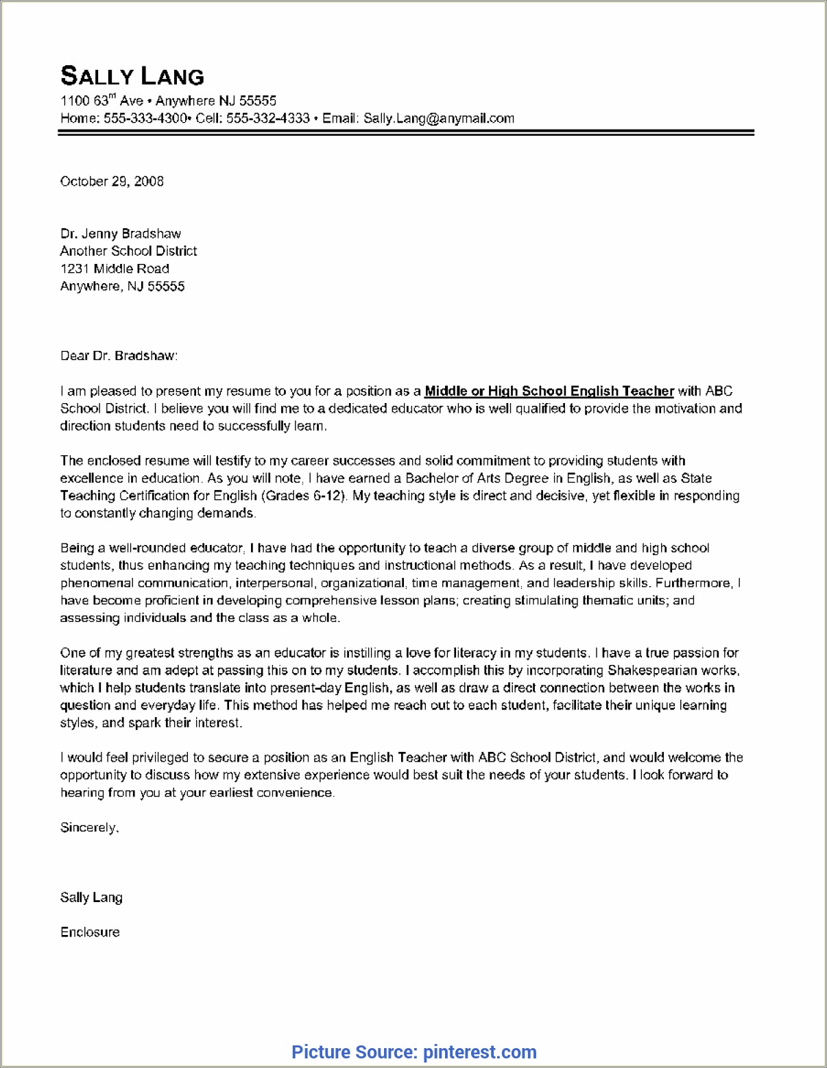 Example Of An Introduction Letter For A Resume - Resume Example Gallery