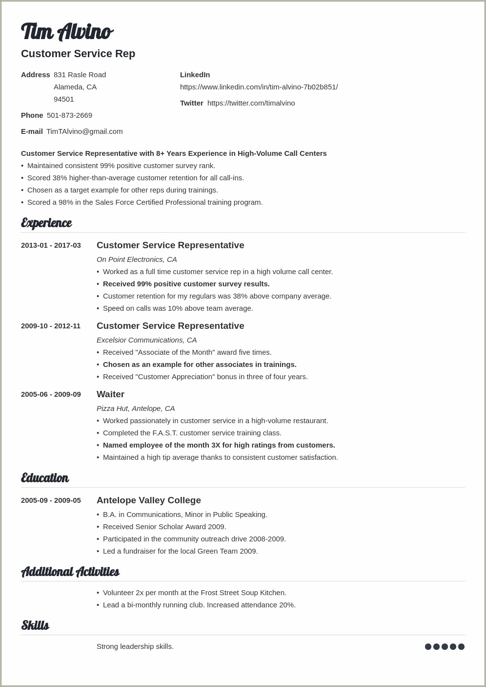 Resume template for multiple jobs resume example gallery