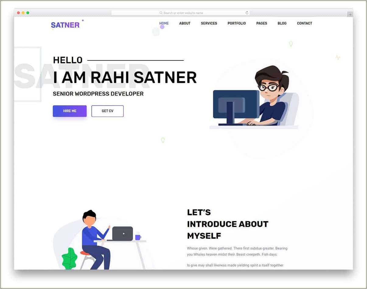 resume-template-html-css-free-resume-example-gallery