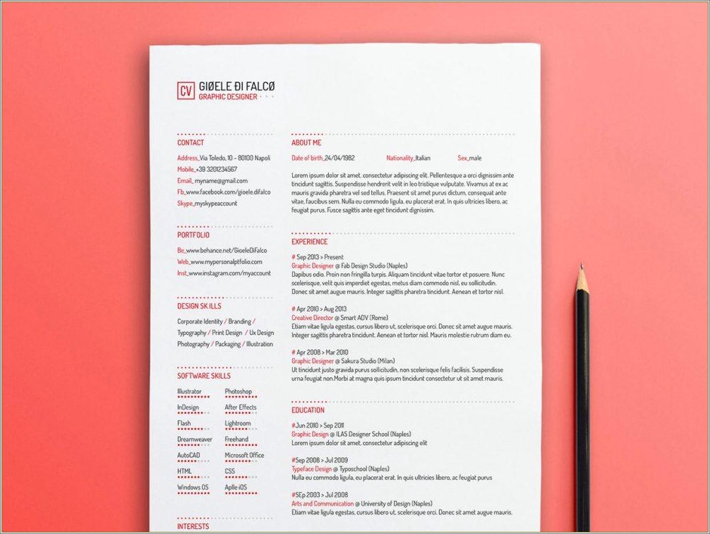 Resume Templates Graphic Design Free Resume Example Gallery free-creative-timeline-resume-template-free-download