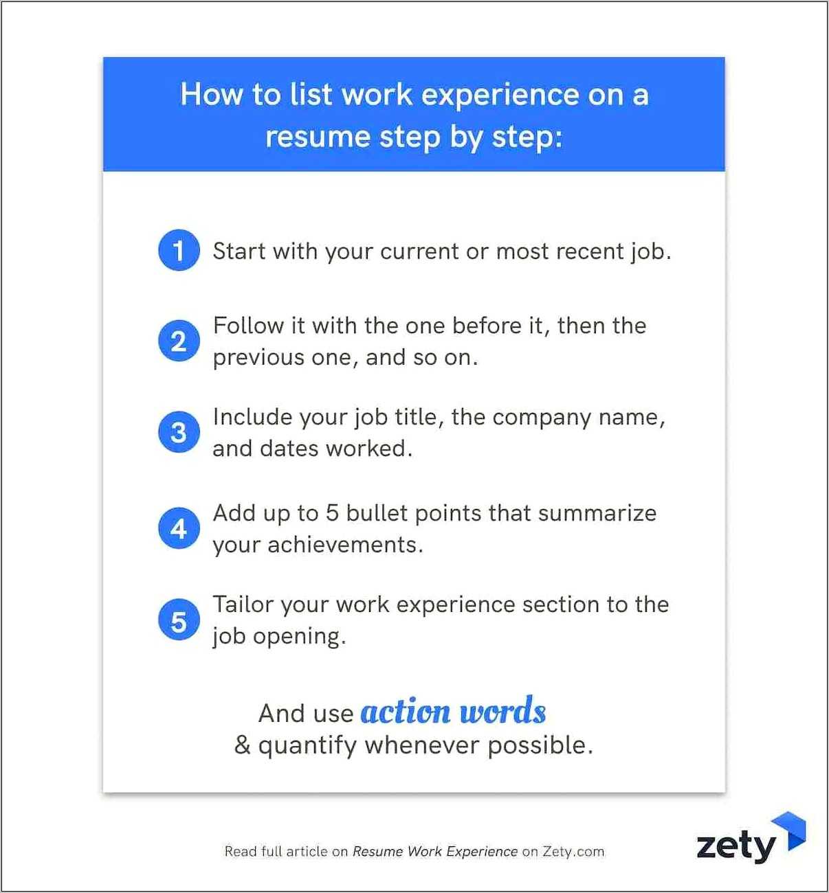 Resume Tips Long Job History