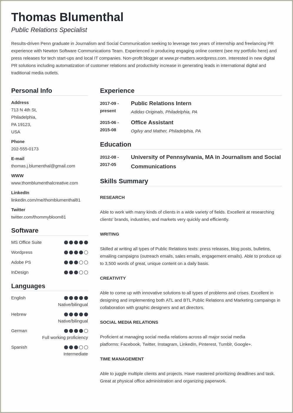 Sample Copy Of Functional Resume