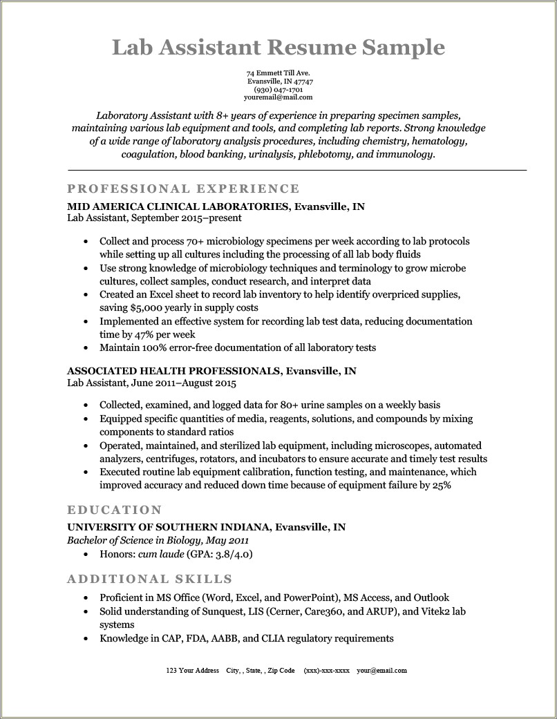 Sample Dental Lab Tech Resume Resume Example Gallery