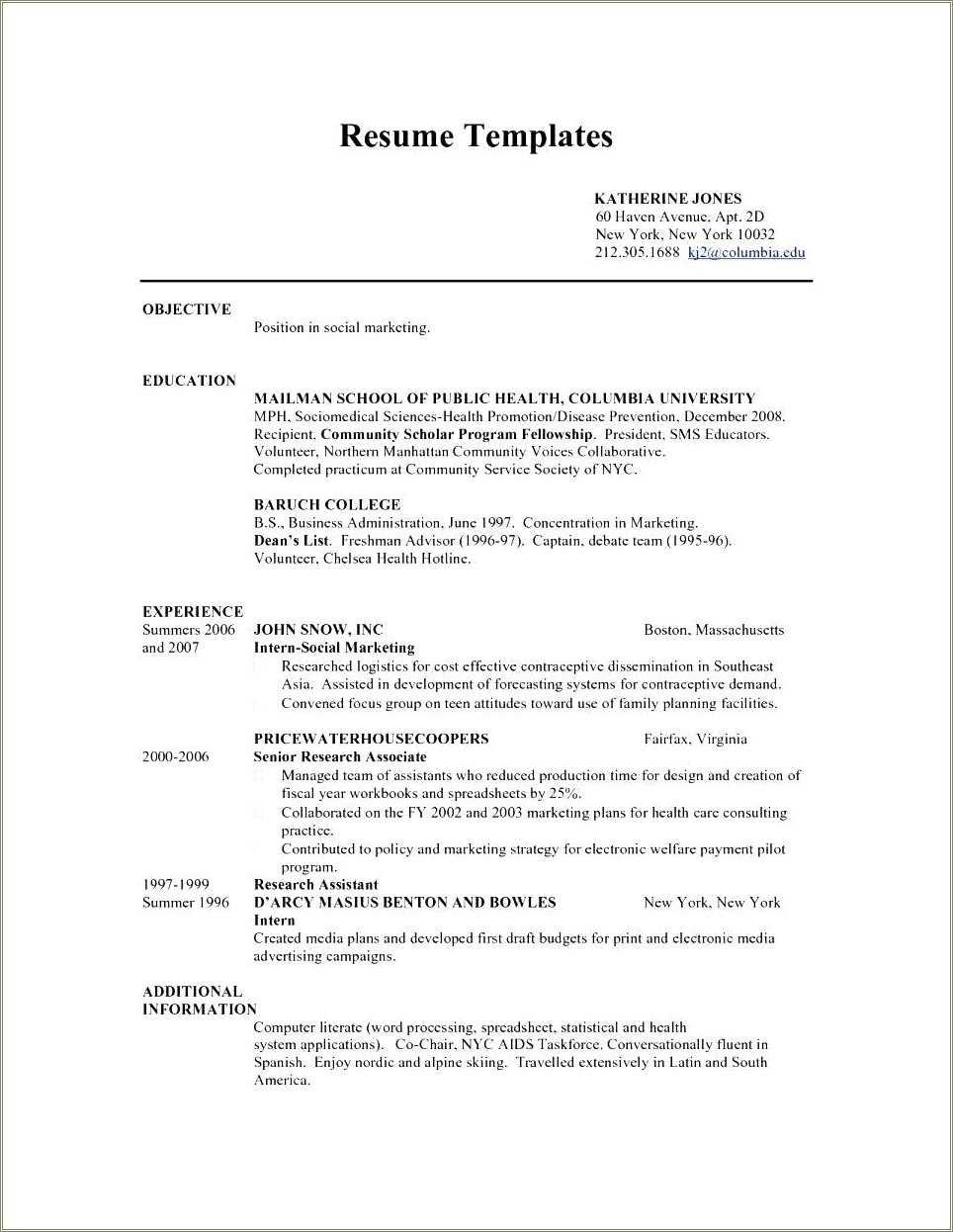 Sample Resume 16 Year Old