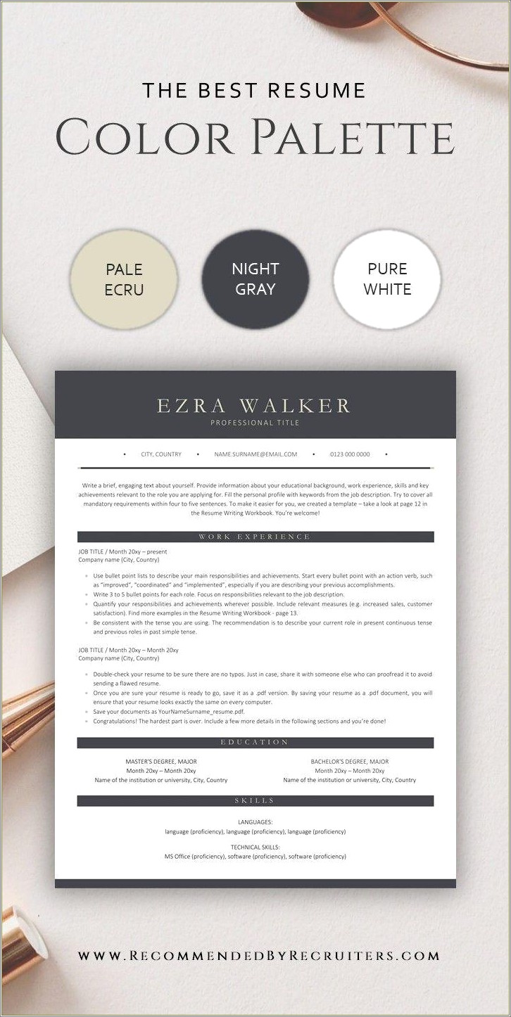 Best Color Font For Resumes Resume Example Gallery