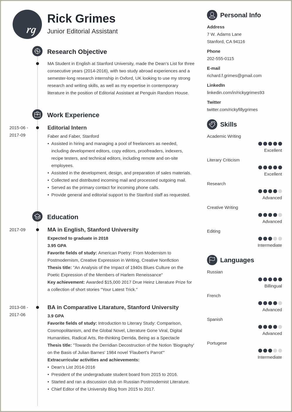 Sample resume format collefe student resume example gallery