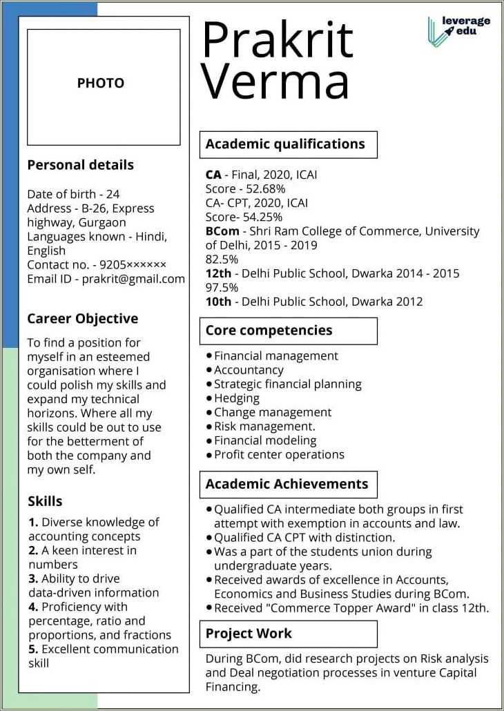 Give me a sample resume format freshers resume example gallery
