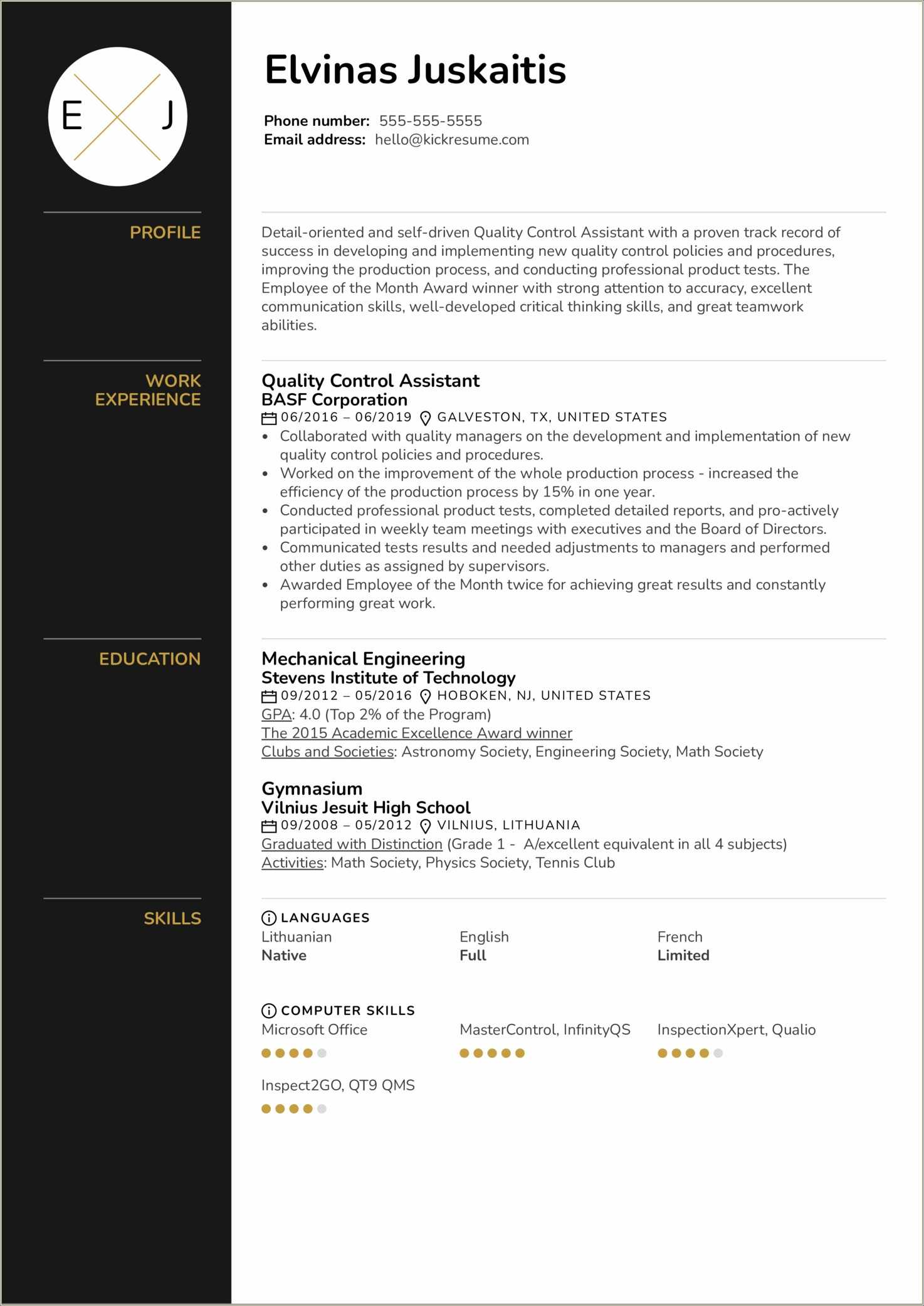 Dds With C++ Sample Resumes - Resume Example Gallery