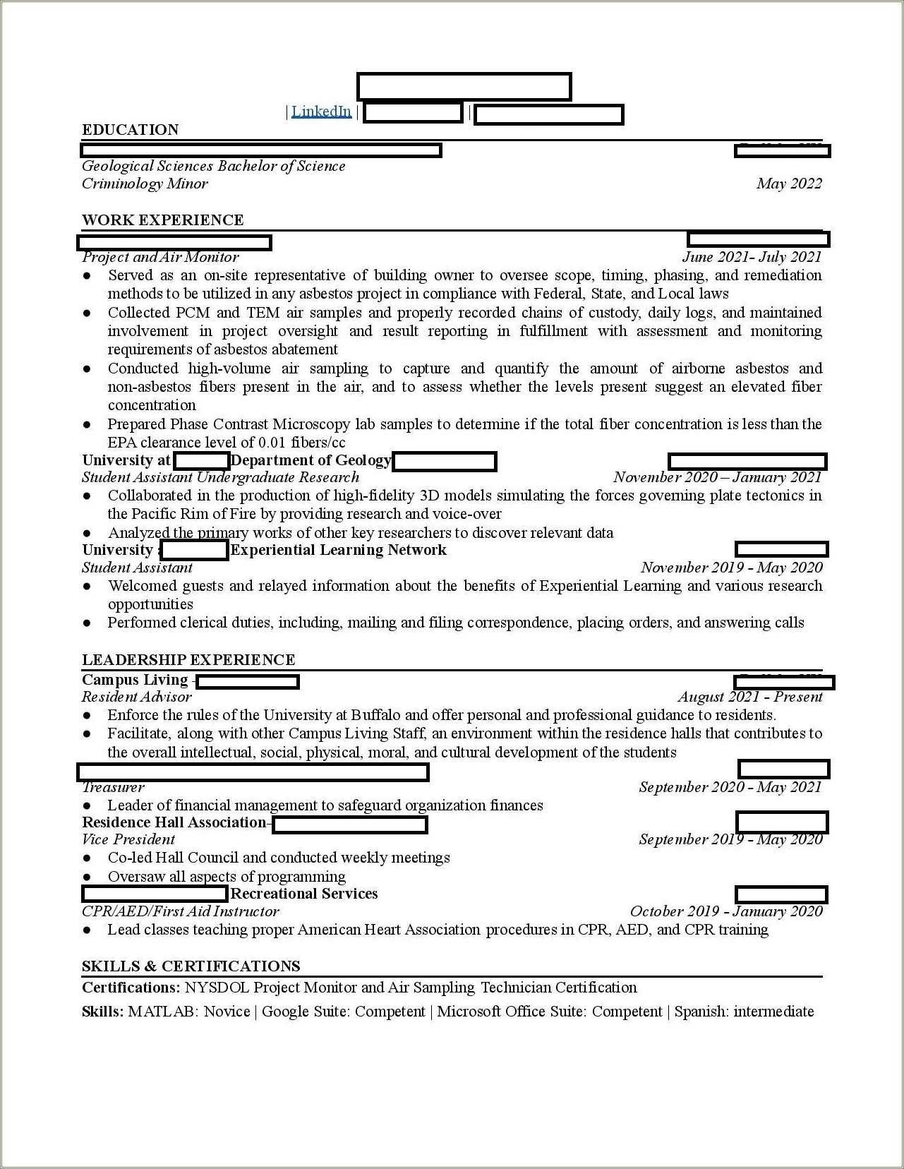 ub resume help