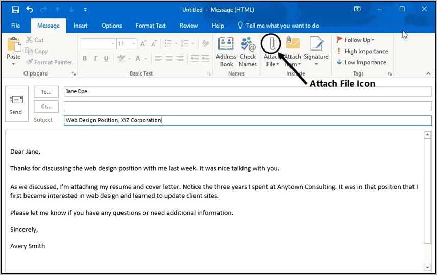 Email sample while sending resume resume example gallery