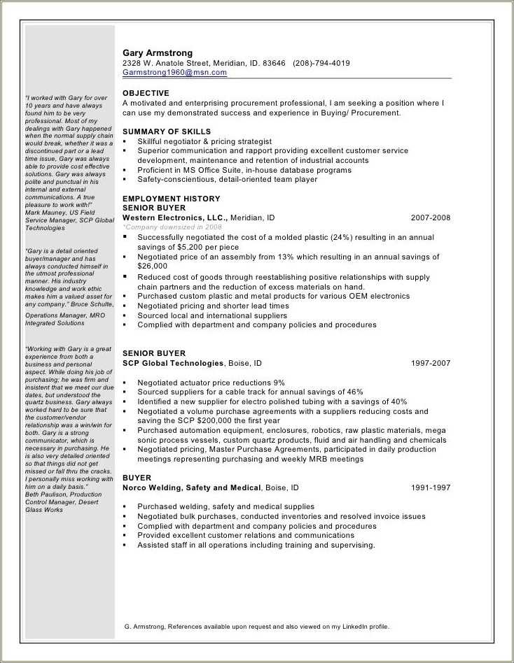 Senior Fashion Buyer Resume Examples - Senior Fashion Buyer Resume Examples
