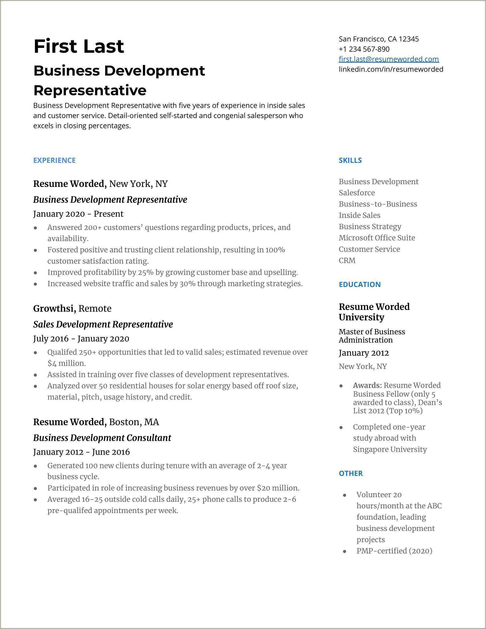 Skills And Accomplishments Resume - Skills Above Accomplishments On Resume
