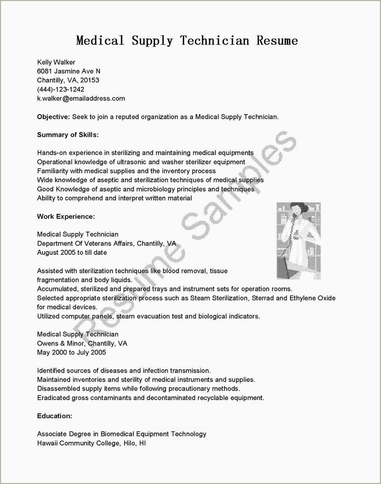 Dental Laboratory Technician Resume Example Resume Example Gallery