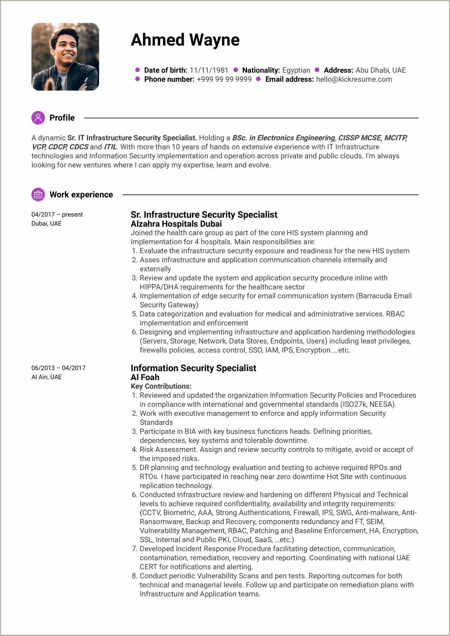 Sr Network Engineer Resume Sample