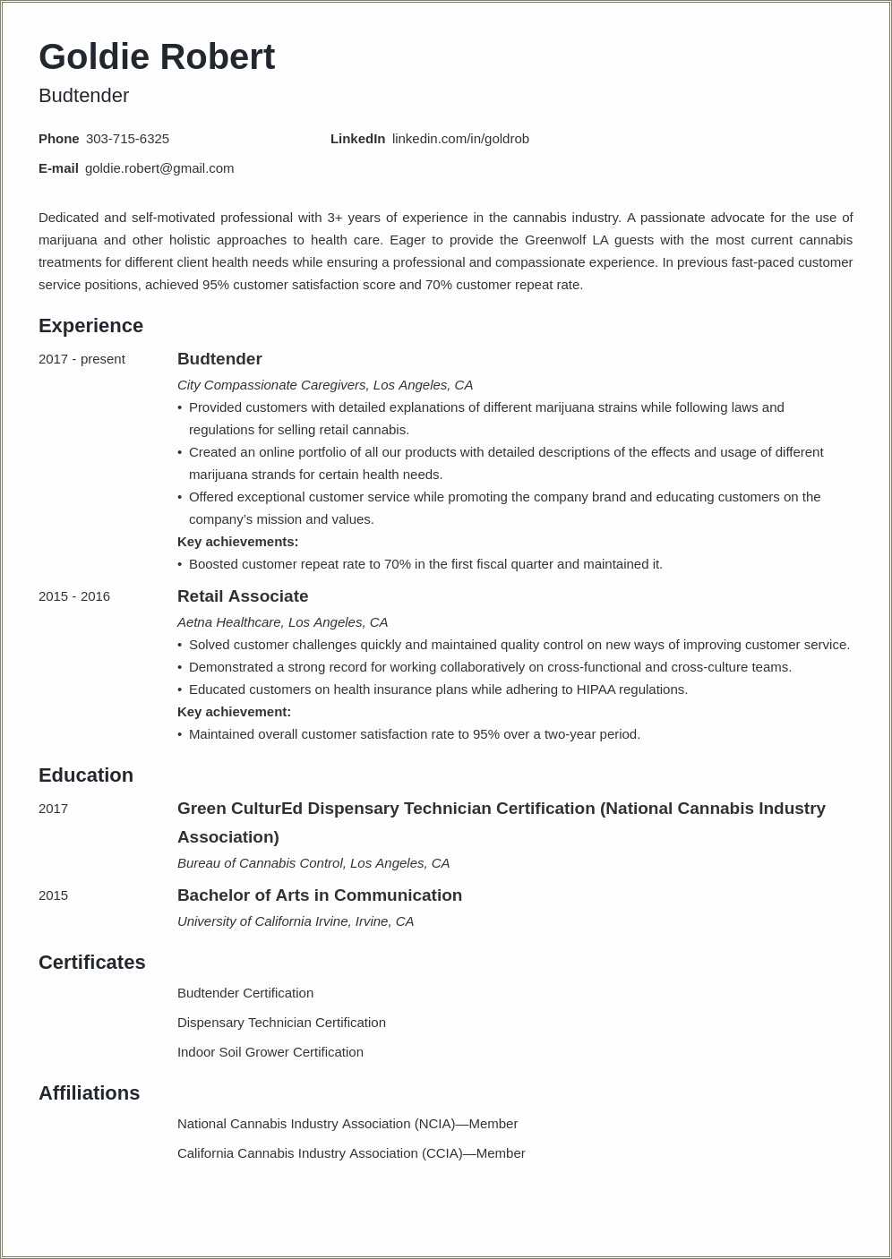 Taco Bell Manager Resume Sample