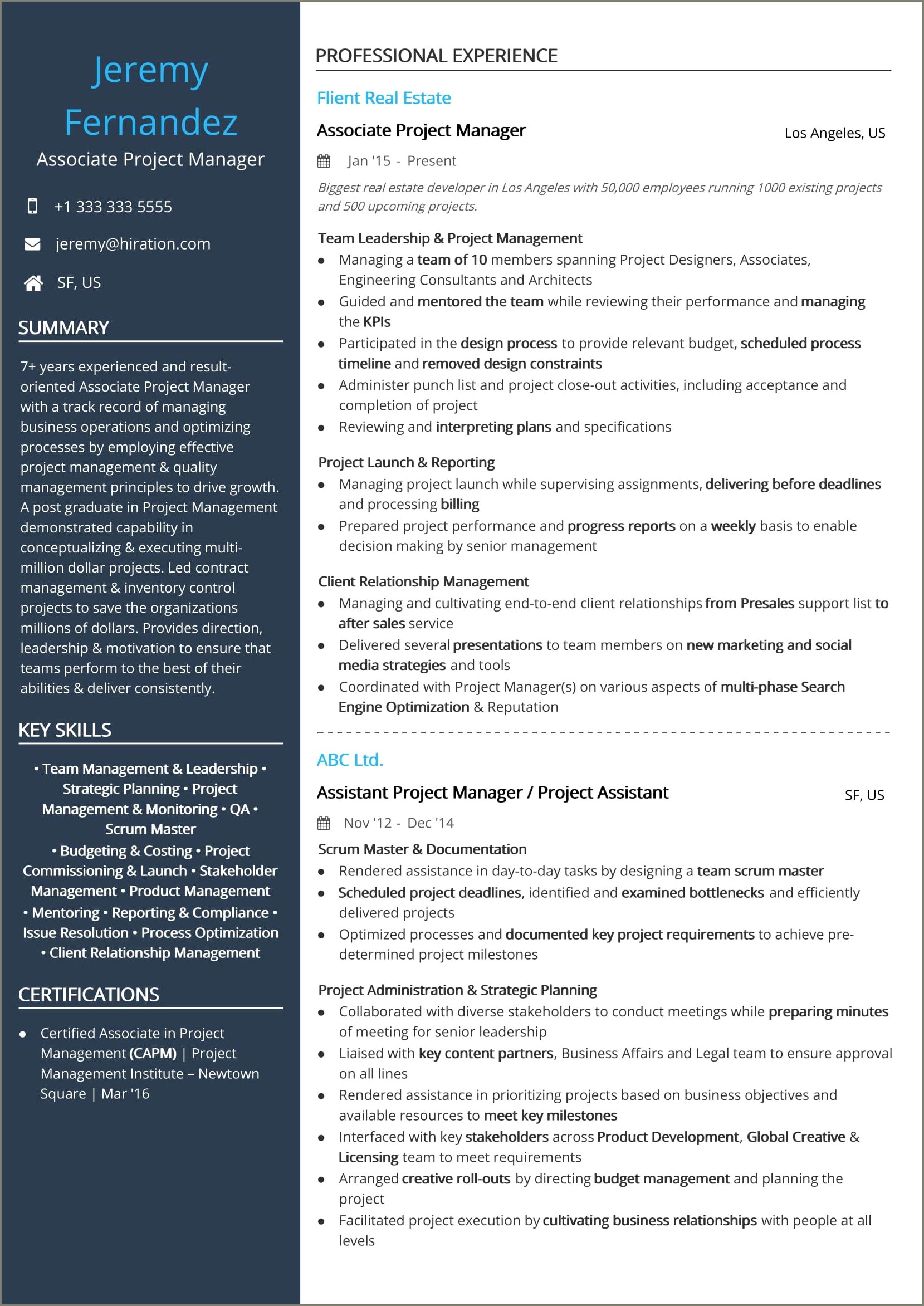 telecom-project-coordinator-resume-samples-resume-example-gallery