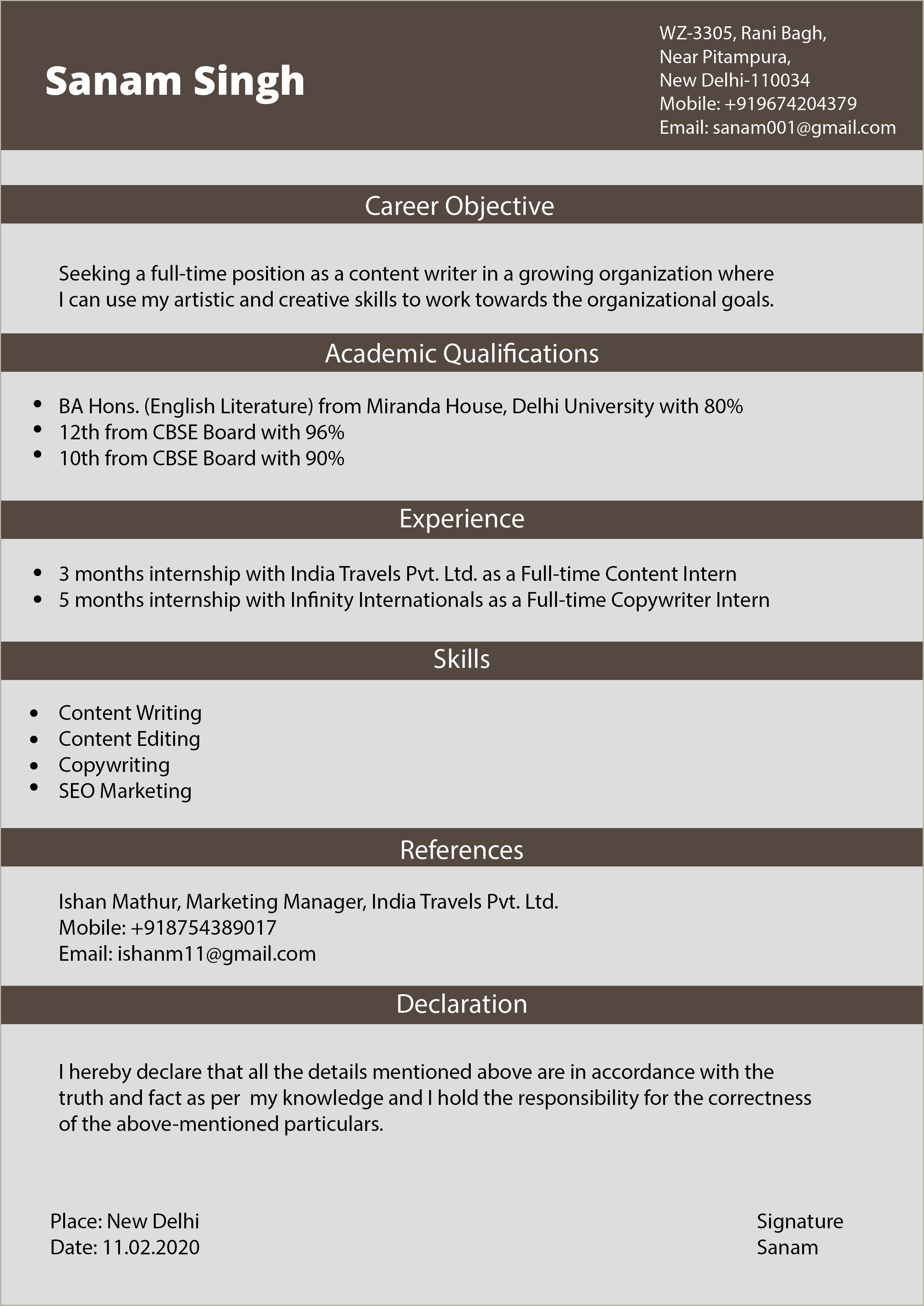 Top Ten Resume Objective Examples