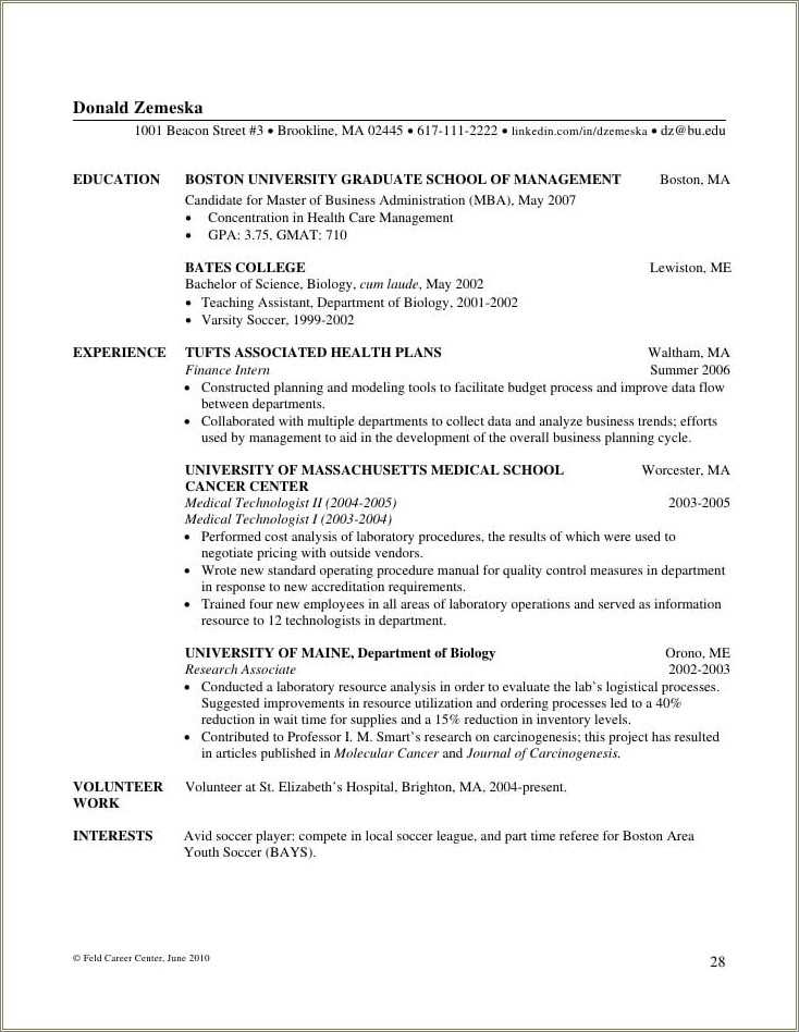 resume help ncsu