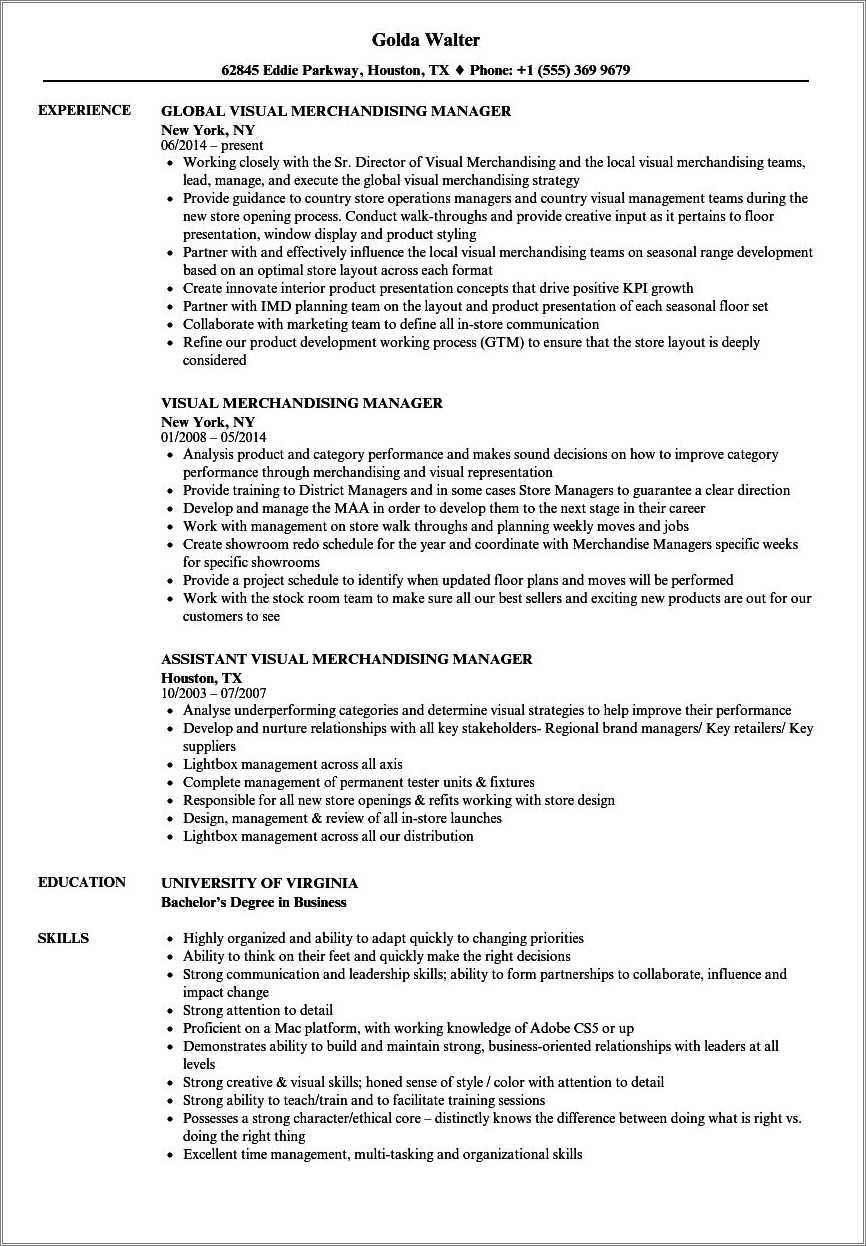 Audio Visual Project Manager Resume Sample Resume Example Gallery