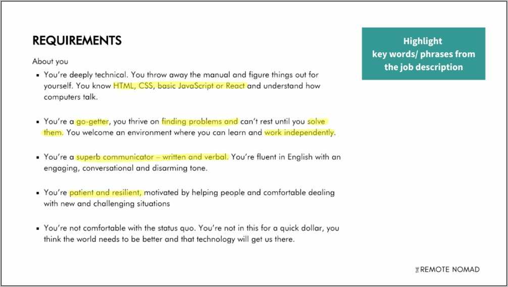 Resume job description key word compare resume example gallery