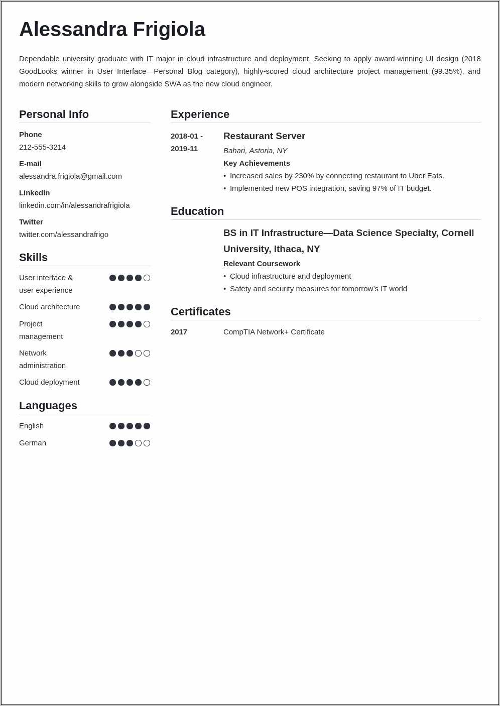 Resume objective example for entry level job resume example gallery