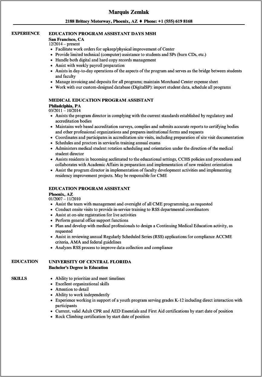 Resume Heading Examples For Chiropractic - Resume Objective Examples For Chiropractic Receptionist
