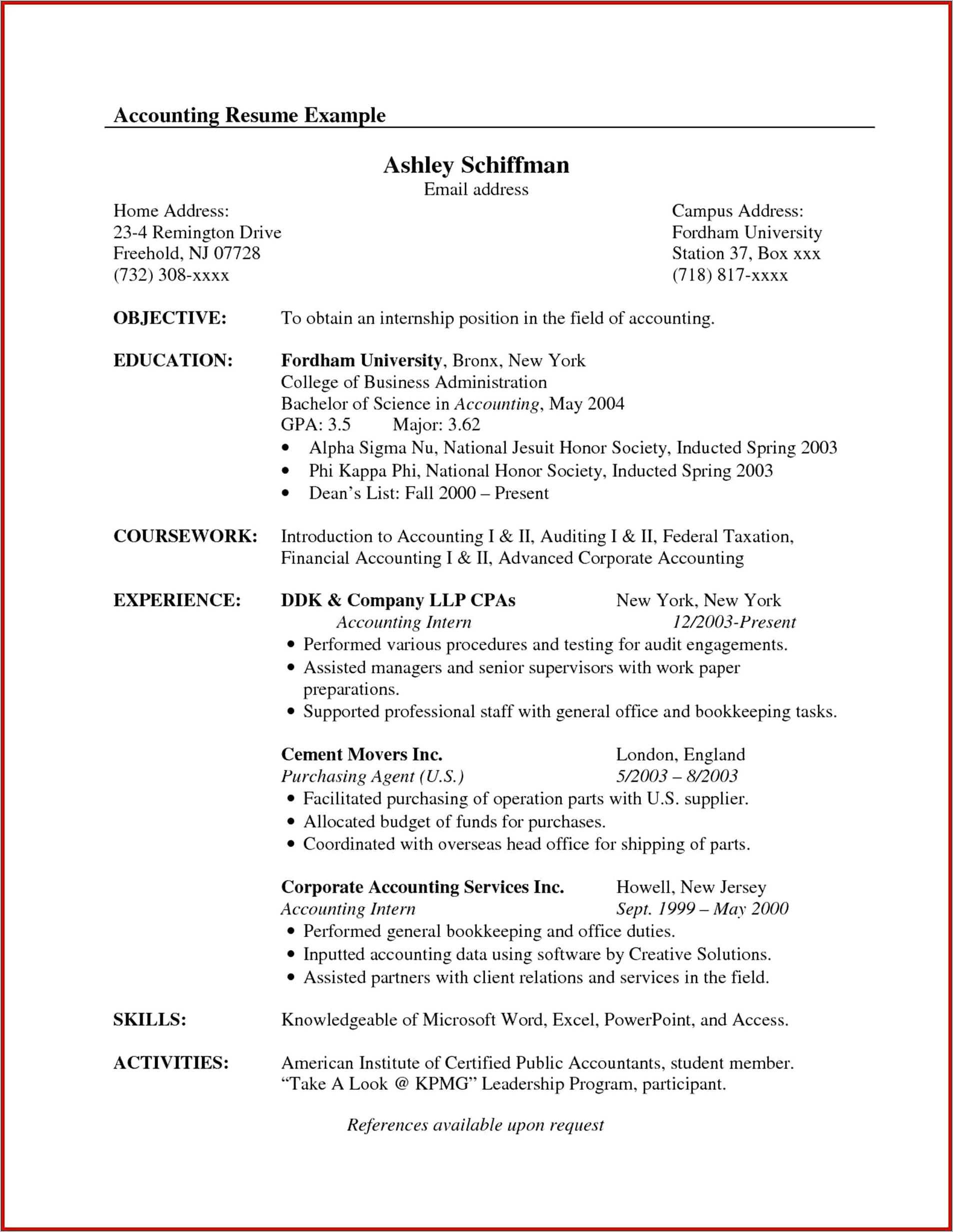 Resume Objective For A Specific Company