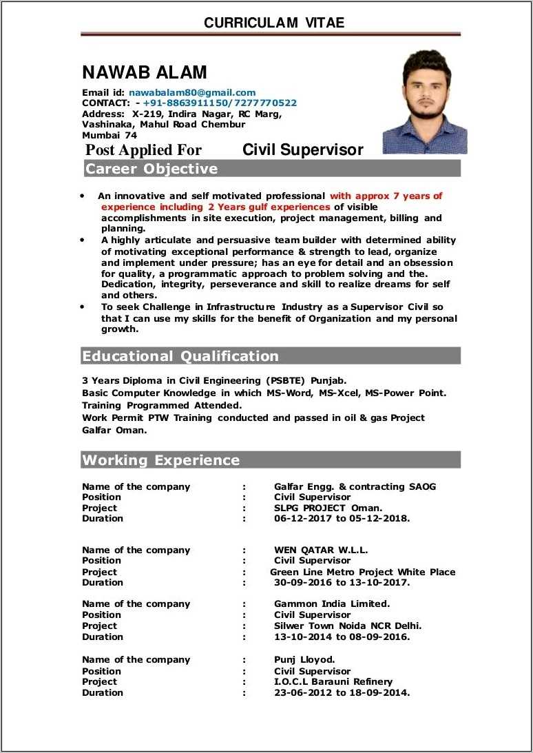 Resume Objective Lines For Civil Engineer Resume Example Gallery resume-format-for-civil-engineer-fresher-ejemplos-de-curriculum-vitae