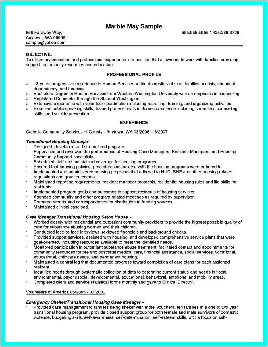 Sample Objective In Resume For Domestic Helper Resume Example Gallery