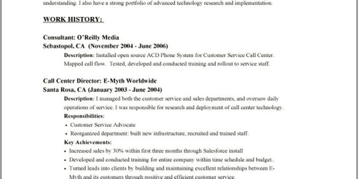 Sample Resume Skills Section Customer Service