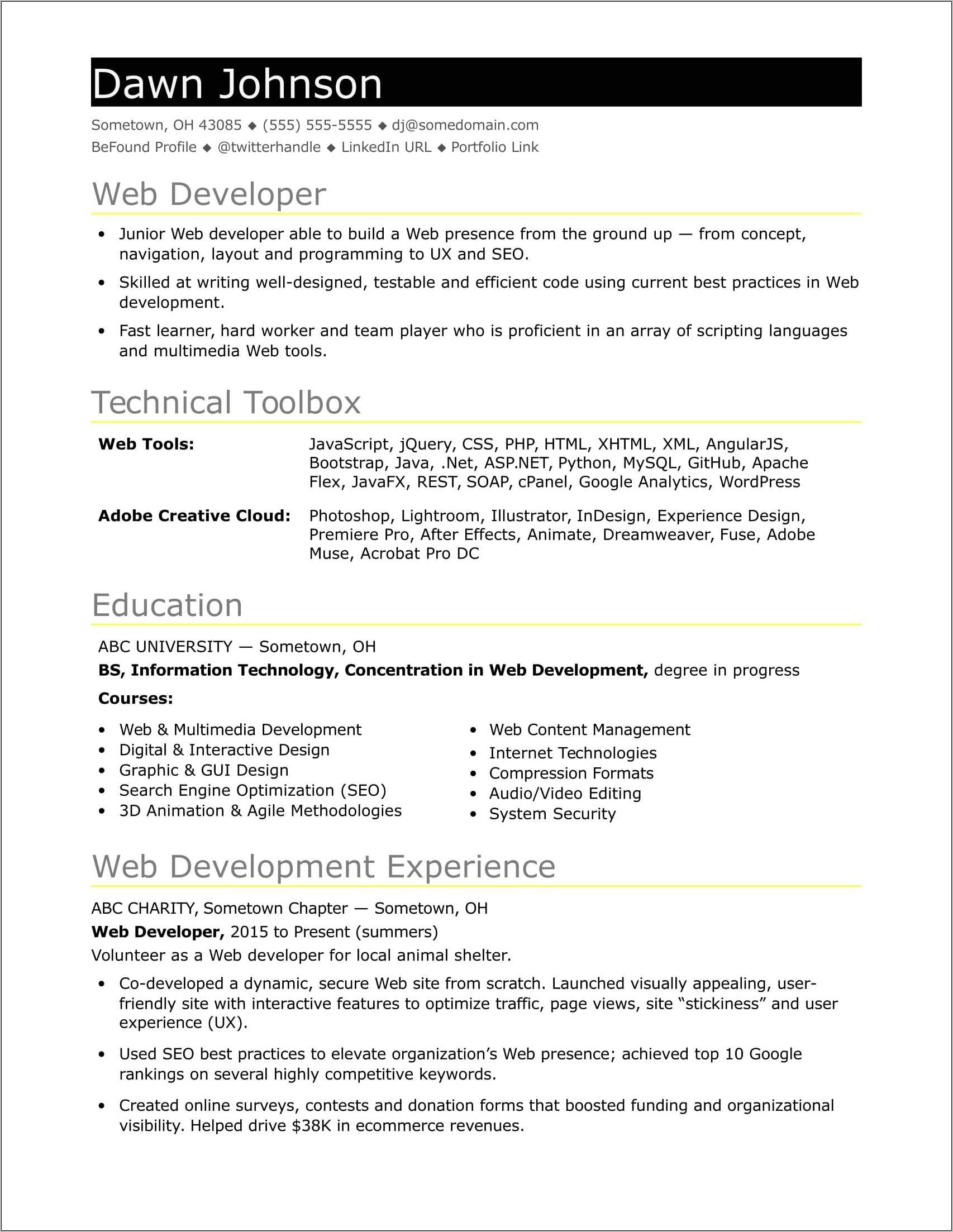 Sample Resume With Degree And Skills - Sample Resume With Degree And Skills 