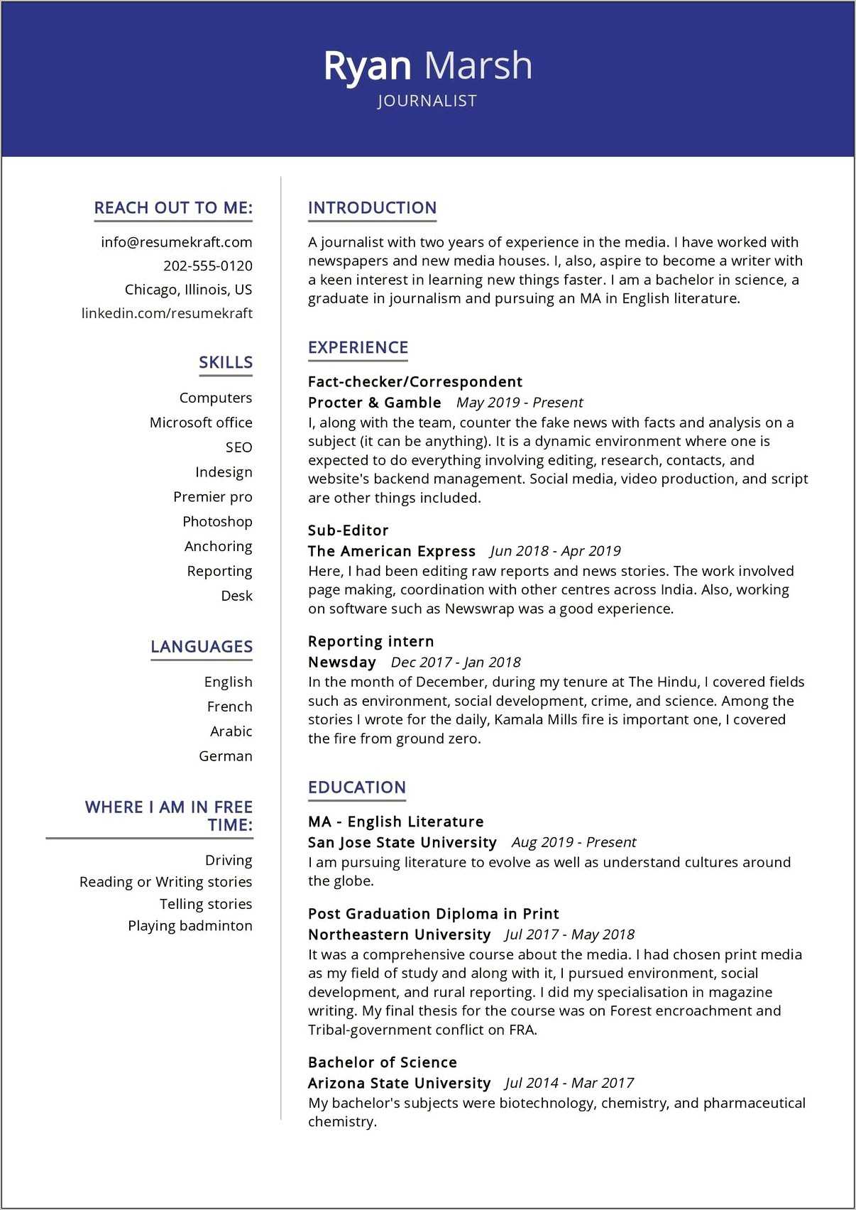 Sample Subject Line On A Resume