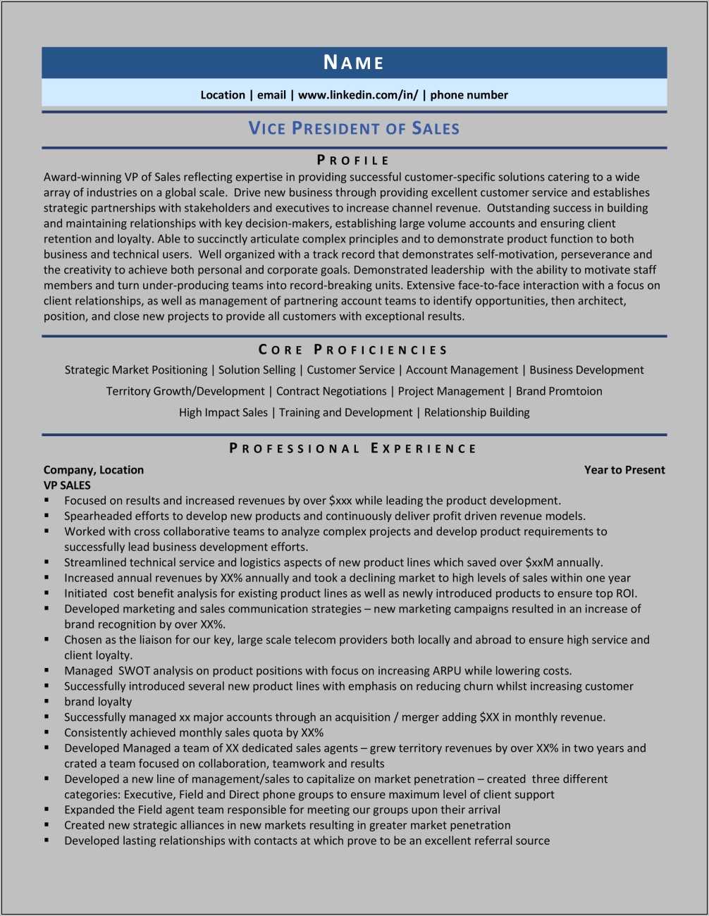 Vice President Of Marketing Resume - Sample Vice President Of Marketing Resume 