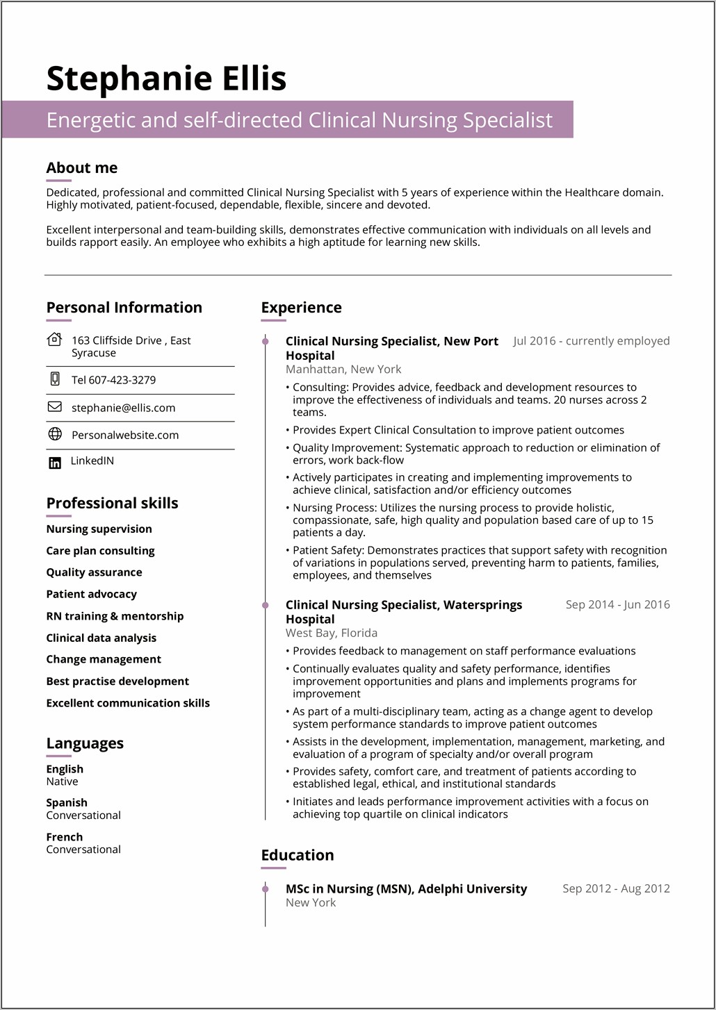 Simple sample resume format free download resume example gallery