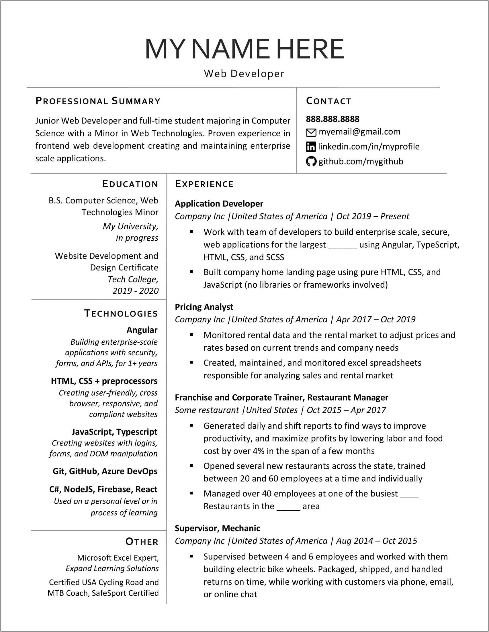 Reddit Free Good Looking Resume Template Resume Example Gallery