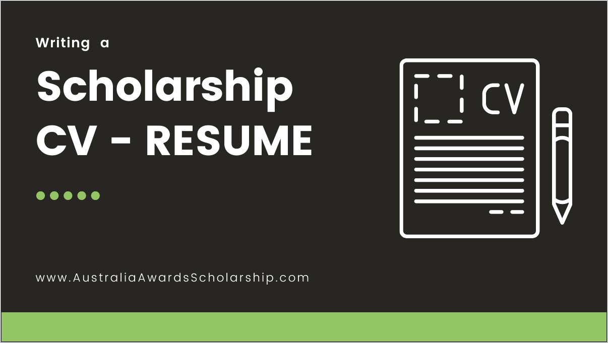 Where To Put Scholarship In Resume